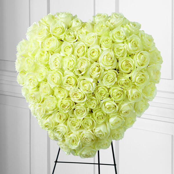 The FTD Elegant Remembrance Standing Heart